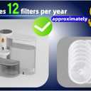 Cat Water Fountain - 3000ml Automatic Pet Drinking Fountain for Cats and Dogs, Ultra Quiet Pump, Water Level Window, No Filter Needed