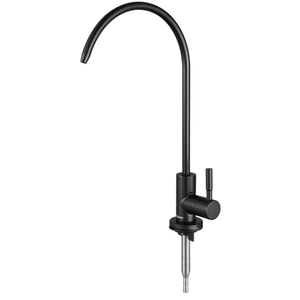 RO Water Filter Faucet Non-Air-Gap Drinking Water Beverage Faucet for Reverse Osmosis Systems Water Filtration System 304 Stainless Steel (Matte Black)