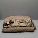 Madison Park Windom Down Alternative Blanket, Premium 3M Scotchgard Moisture Wicking Treatment, Lightweight and Soft Bed Cover For All Season, Satin Trim, Brown Full/Queen