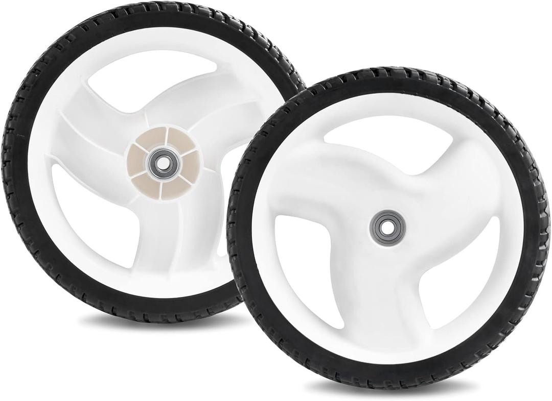 Cluparis 105-1816 Rear Lawn Mower Wheels (2-Pack), 12 Inch Replacement for Toro Recycler 205-268 20012 20016 20019, Heavy Duty Walk Behind Mower Wheels