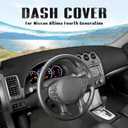 FIILINES Dash Cover Fit for Nissan Altima 2007-2012 Accessories Sunshade Non-Slip Mesh Dash Cover for Altima Accessories Dashboard Cover Mat UV Protector No Glare Black