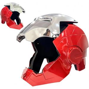 Wearable Hero-Style Helmet with Glowing Eyes – Cosplay Mask for Kids and Teens,Great for Halloween,Birthday Gifts (M)