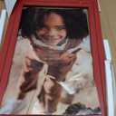 Americanflat 12x18 Poster Frame with Polished Plexiglass - Hampton Collection - Distressed Wood Picture Frames for Wall Display - Red