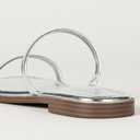 The Drop Women's Paris Square Toe Two Strap Flat Sandal, 7