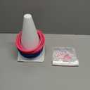 Leitee 16 Pcs Gender Reveal Party Boy or Girl Ring Toss Game Include 2 Plastic Cones 12 Pink Blue Toss Rings and 2 Gender Stickers for Guests Baby Shower Party Supplies