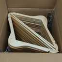 Wooden Hangers 80 Pack,Wood Hangers for Coats, Suits, Jackets, Closet & Pants Durable Premium Wood Hangers with 360-Degree Rotatable Hook and Notches, Natural