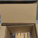 Amazon Basics 9-Piece High-Carbon Stainless Steel Kitchen Knife Set with Ergonomic Handles, Full Tang Construction, Pine Wood Block, Black