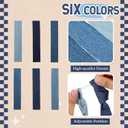 Breling 2 Pcs Denim Banner Denim Party Decorations Blue Banner Bachelorette Party Decorations Bunting Garland for Blue Jean Baby Shower Birthday Wedding Festival (Strip)
