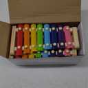 6 Pcs Xylophone for Kids Wooden Xylophone with Mallets Musical Instrument Wood Baby Percussion Kit for Educational Preschool Music Learning