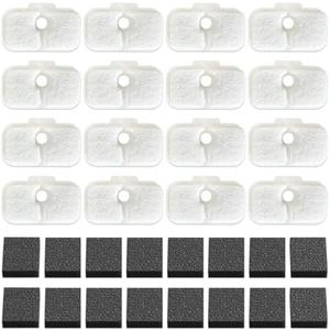 12-Pack Cat Water Fountain Filter Replacement for Petlibro - Pre-Filter Sponges Compatible with PLWF105, PLWF115, PLWF005-8 Months Set of Replacement Filters for Ultra Quiet Pet Water Fountain