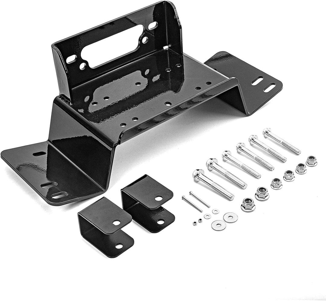 WeiSen Front Bumper Winch Mount Plate Kit Compatible with Honda Pioneer 700 and 700-4 2014-2025