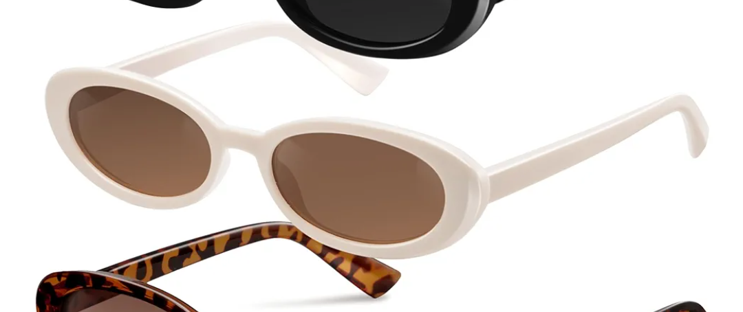 miyya Trendy Polarized Sunglasses Women, Oval Sunglasses for Woman Men, Retro Sun Glasses for Women 2025, UV Protection