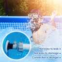 2 pcs Type B Hose Adapter 1.25-1.5 inch Hose Conversion Adapter Plastic Pool Hose Adapter for Filter Pumps and Saltwater System Replacement Parts for Above Ground Swimming Pools