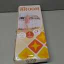 Multifunction Magic Rubber Air Broom, Replaceable Silicone Floor Squeegee, Sweeper and Scrape 2 in 1 Household Cleaning Squeegee Broom for Floor, Bathroom, Kitchens, Tile, Glass (Orange)