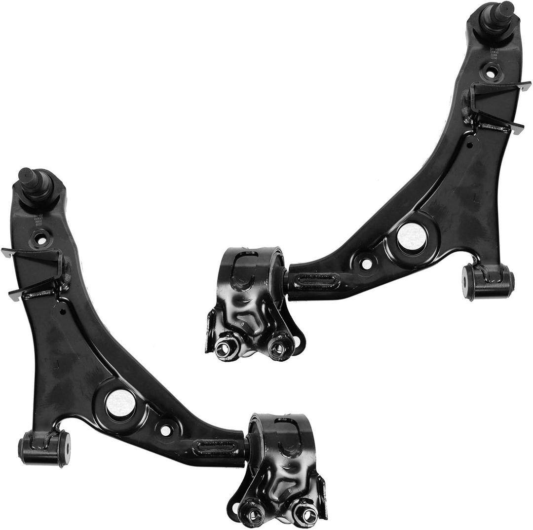 TRQ Front Lower Control Arm with Ball Joint Set Compatible with 2007-2014 Ford Edge 2007-2015 Lincoln MKX