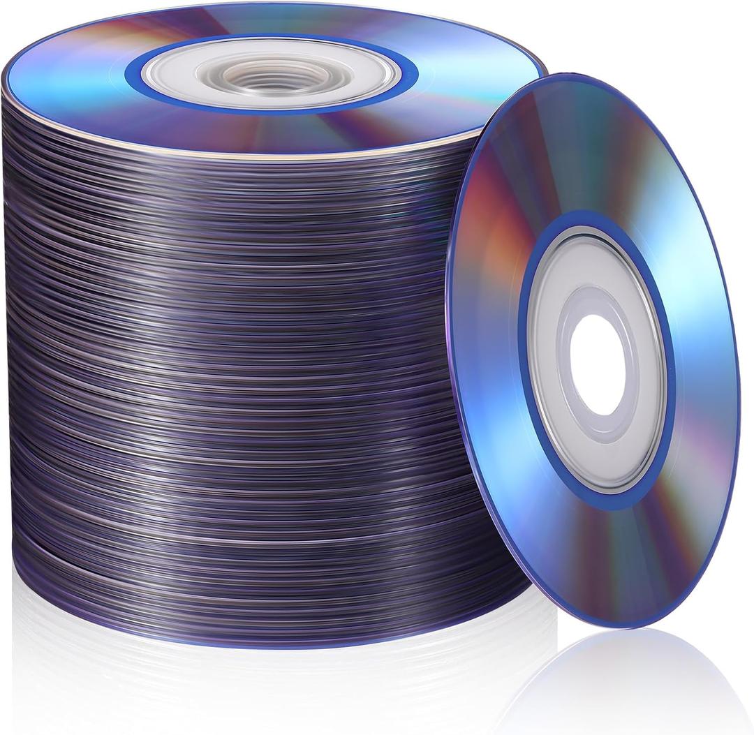 50 Pieces 3 Inch Blank DVD-R Discs Disk 1.4 GB Recordable Media Disc 1-4 X Printable Mini DVD-R Blank Discs Media Disk for VCR Video Camera