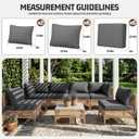 14pcs Outdoor Patio Cushion Covers Replacement, 25.6" Zippered Outdoor Cushion Covers Waterproof, UV Resistant & Washable Patio Furniture Cushion Covers Waterproof for Patio Sectional, Lght Grayi