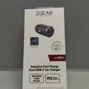 ZGEAR Adaptive Fast Charger Dual USB-C Car Charger, 45 Watts Total Power, for USB-C