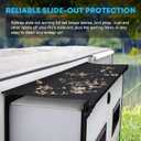 Kohree RV Slide Topper Awning, Slide Out Awning Kit Cover Assembly, Modular Camper Slideout Topper Protection for RVs, 5th Wheels,Travel Trailers and Motorhomes - 7'3" (6'7" Fabric), Black