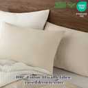 PHF 100% Cotton Waffle Pillow Shams Standard Size, 2 Pack 20" x 26" Soft Skin-Friendly and Breathable Pillowcases, No Filling, Aesthetic Woven Waffle Weave Pillow Covers for Bed, Linen