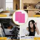 Phone Holder with Silicone Suction Mount, Universal Mobile Stand (White)