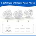 CPAP Nasal Pillow Mask, Nasal Pillow Set with Detachable Headgear, Frame, Tube and 3 Different Sizes of Nasal Pillows(S,M,L)
