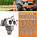 YTH24V48 Carburetor Compatible with Husqvarna YTA22V46, YTH22V46, YTH24V48, YTA24V48, YTH24V54, YTH22V46, Z246, Z254, YTH23V48, YTH2348 46" 48" Mower Engine