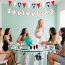 98 PCS Baseball Party Decorations, 96 PCS Baseball Plates and Napkins + 2PCS Party Banners, Disposable Tableware for 24 People