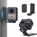 Magnetic Mount Stand Compatible for DJI OSMO 360, Magnet Steering Holder Bracket with 1/4 Screw for Action Camera, Stand Base for Insta360 X5/X4/X3/GO 3S/GO Ultra/Pocket 3/Action 5Pro/Hero13 (2-Extended Size)