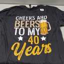 Funny Cheers and Beers To My 40 Years Beer Birthday T-Shirt, XL 