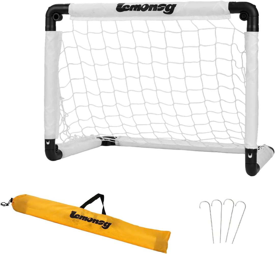 Soccer Goal,Small Soccer Goals for Kids, Foldable Mini Soccer Goal Set with Portable Soccer Net for Kids, Kid Soccer Goal for Indoor Outdoor Backyard Play, Soccer Toy Gift for Children