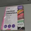 100 Sheets 8.5" X 11" Colored Cardstock, 50 Assorted Colors Construction Paper Card Stock Printer Paper for Printing, Card Making, DIY Crafts,School Supplies,Party Decorations (180GSM/65LB)