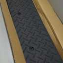Curb Ramps for Sidewalks 1.6" Rise Rubber Curb Ramps Threshold Ramp for Driveway Shed Ramp for Riding Mower Garage Ramp Door Threshold Ramp for Wheelchair 7000lbs Capacity