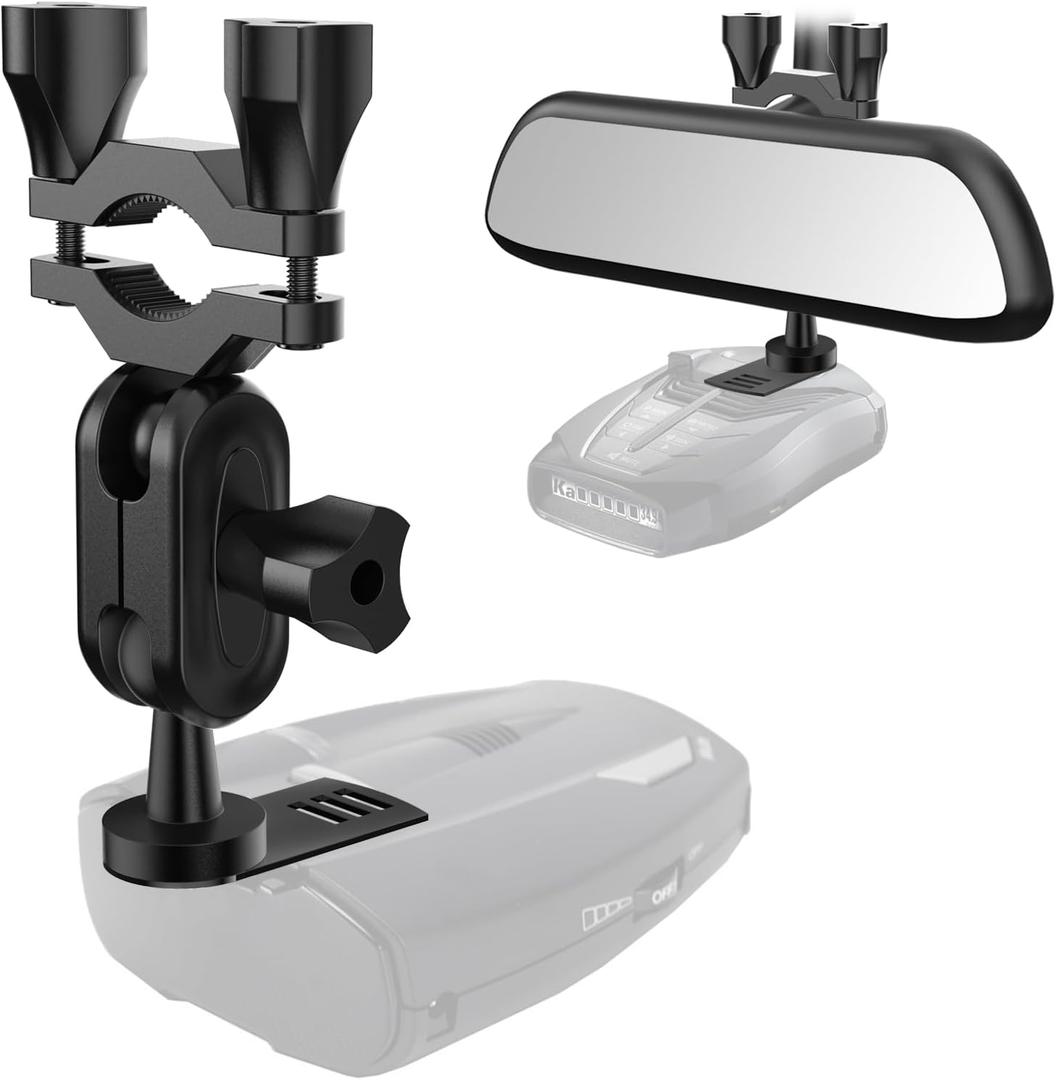 SDSACZMU Car Rear View Mirror Radar Detector Mount, for Cobra RAD 480i Radar Detector,Easy to Install (at Least 1 inch of Clear Rod Space is Required for Installation)