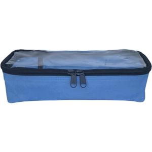 Clear Travel Storage Bag, Heavy Duty Double Zipper Toiletry Organizer, 11.5x5.8x2.9 Inch Leakproof Pouch for Cosmetics, Stationery, Small Accessories (Pack of 3)