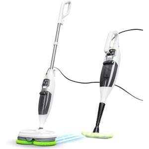 Electric Steam Mop  15-in-1 Detachable Floor Scrubber with 3 Steam Modes  Electric Mop for Hardwood Floors, Kitchen Hoods & Worktops Cleaning