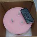 Retisee Valentine's Day Pink Extra Large Flameless Candles 6'' x 6'' LED Battery Operated Real Wax 3 Wicks Flickering Pillar Candle with Remote Control Timer for Home Wedding Party Decoration