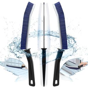 IBB 3pcs Crevice Cleaning Brush for All Tile Surfaces, Hard Bristle Brush for Kitchen, Bathroom Tiles, Slots & Faucets, Thin Gap Cleaner