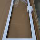 PetSafe Doggy Door for Sliding Glass Doors, Adjustable Height 91 7/16" to 96", No-Cut DIY Install, Aluminum Panel, Ideal for Renters, for Large Dogs Up to 100 lb, (White, Large)