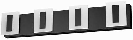 Coinmit 3 Light Black Modern Bathroom Vanity Light Fixtures Over Mirror Black Vanity Lights for Bathroom Cool Light Modern Black Wall Lighting Fixtures Over Mirror
