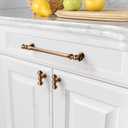 Asidrama 6 Pack 7.5 Inch(192mm) Champagne Bronze Kitchen Cabinet Handles,Brushed Brass Cabinet Pulls Kitchen Cabinet Hardware for Cupboard Gold Drawer Pulls