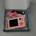 Kids Camera for Girls with Tripod & 32GB Card, 1080P HD Toddler Digital Video Camera, Portable Travel Toy Best Birthday Festival Gifts for Girl 3 4 5 6 7 8 9 10 Year Old (Pink)