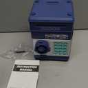 Refasy Piggy Bank Cash Coin Can ATM Bank Electronic Coin Money Bank for Kids Age 3-12, Money Savings Box Mini ATM Coin Bank Toys Gifts for 3 4 5 6 7 8 9 10 11 12 Year Old Boys Girls (Navy)