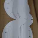 imprsv 1Pc Cylinder Stands for Party, Large White Cake Stand, Pedestal Display Plinth Pillars for Wedding Ceremony Birthday Party Decor (Hourglass Tower