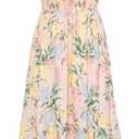 GRACE KARIN Women's 2026 Summer Floral Boho Dress Square Neck Strapped Swing A Line Sundress Beach Long Maxi Outfits, L