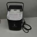 Nugget Ice Makers Countertop with Soft Chewable Pellet Ice, Pebble Ice Maker Machine with Self-Cleaning, 35Lbs/24Hrs, One-Click Operation, Ice Basket/Ice Scoop for Home/Office/Bar/Party, Black