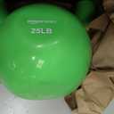 Amazon Basics Vinyl Kettlebell, Weight: 25 Pounds, 
Product Dimensions	8"L x 5"W x 8.9"H