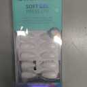 BTArtbox Press On Nails Oval - Soft Gel Press on Nails Oval Nails Fake Nail with Nail Glue, Fit Perfectly, Reusable Glue On Nails in 16 Sizes, Taro Milkshake