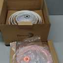 DOWAN Ceramic Bowl Set with Lids, Serving Bowls, Food Storage Container, Porcelain Prep Bowl, Small Mixing Bowls for Kitchen, Microwave & Dishwasher Safe, 64/42/22/12 Ounces, Set of 4, Soft White