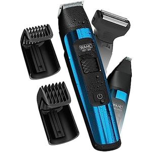 Wahl Manscaper® Total Body Grooming and Your Hair Down There Rechargeable Deluxe Hair Trimmer and Shaver with Safe-Touch Detachable Stainless Steel Precision Blades - Model 5708